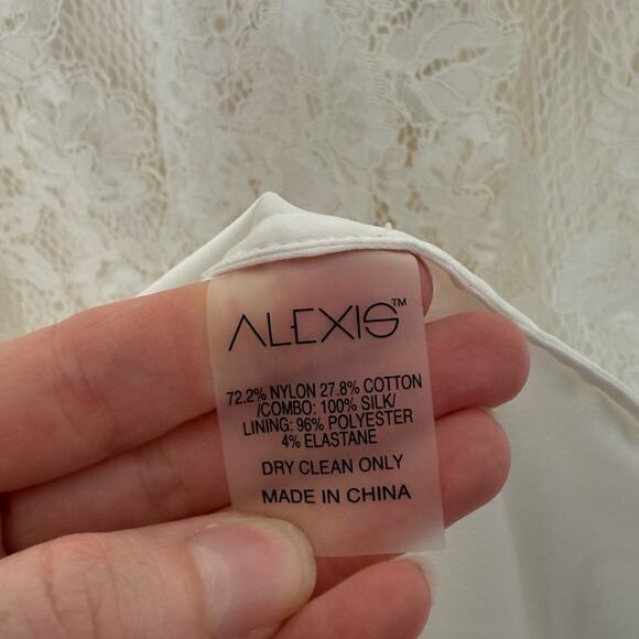 Alexis Anabella White Lace Bodycon Dress - Picture 9 of 9